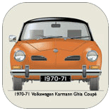 VW Karmann Ghia Coupe 1970-71 Coaster 1